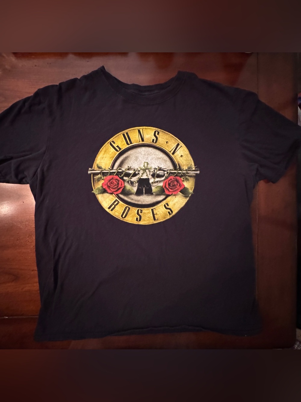 Guns N Roses Graphic Band Tee Shirt Black XL Rock Concert Logo Cotton